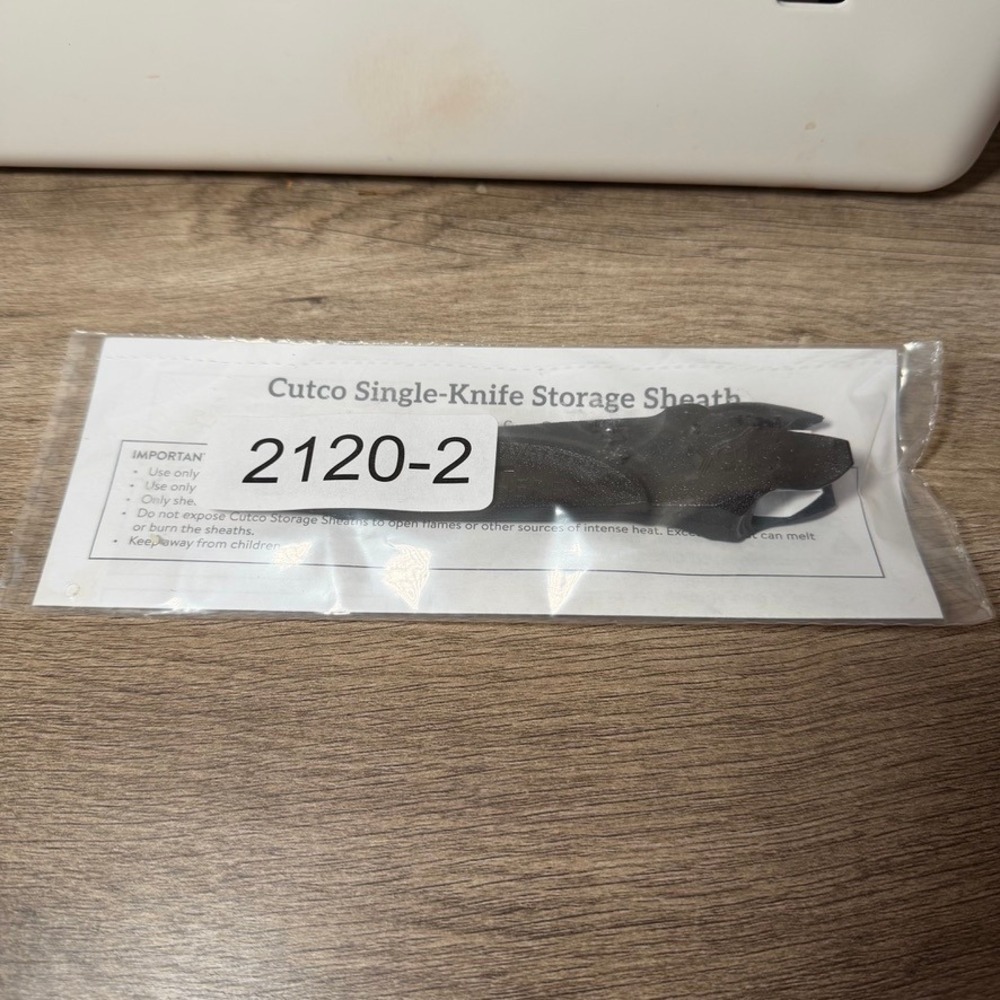 Cutco Single-Knife Storage Sheath 2120-2 Black Plastic Blade Guard Protector